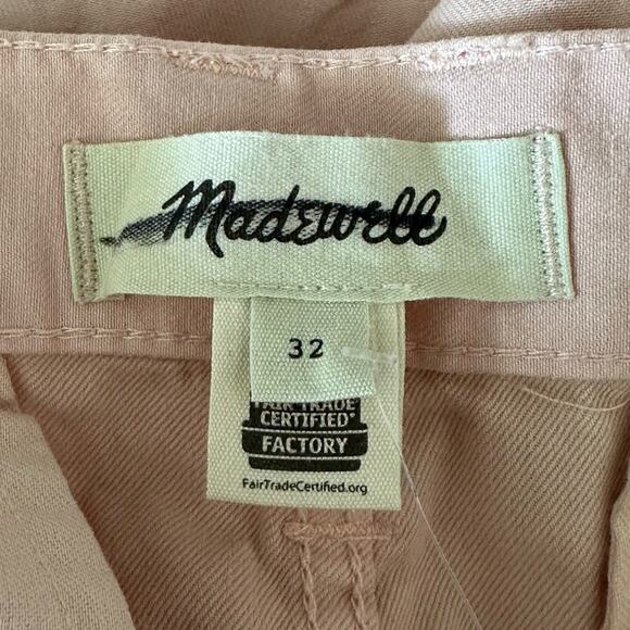 Madewell Garment-Dyed Low-Slung Straight Cargo Pants Pink Size 32 - Picture 9 of 12